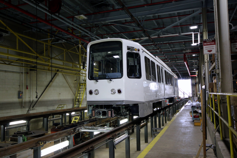 Railcar in the shop