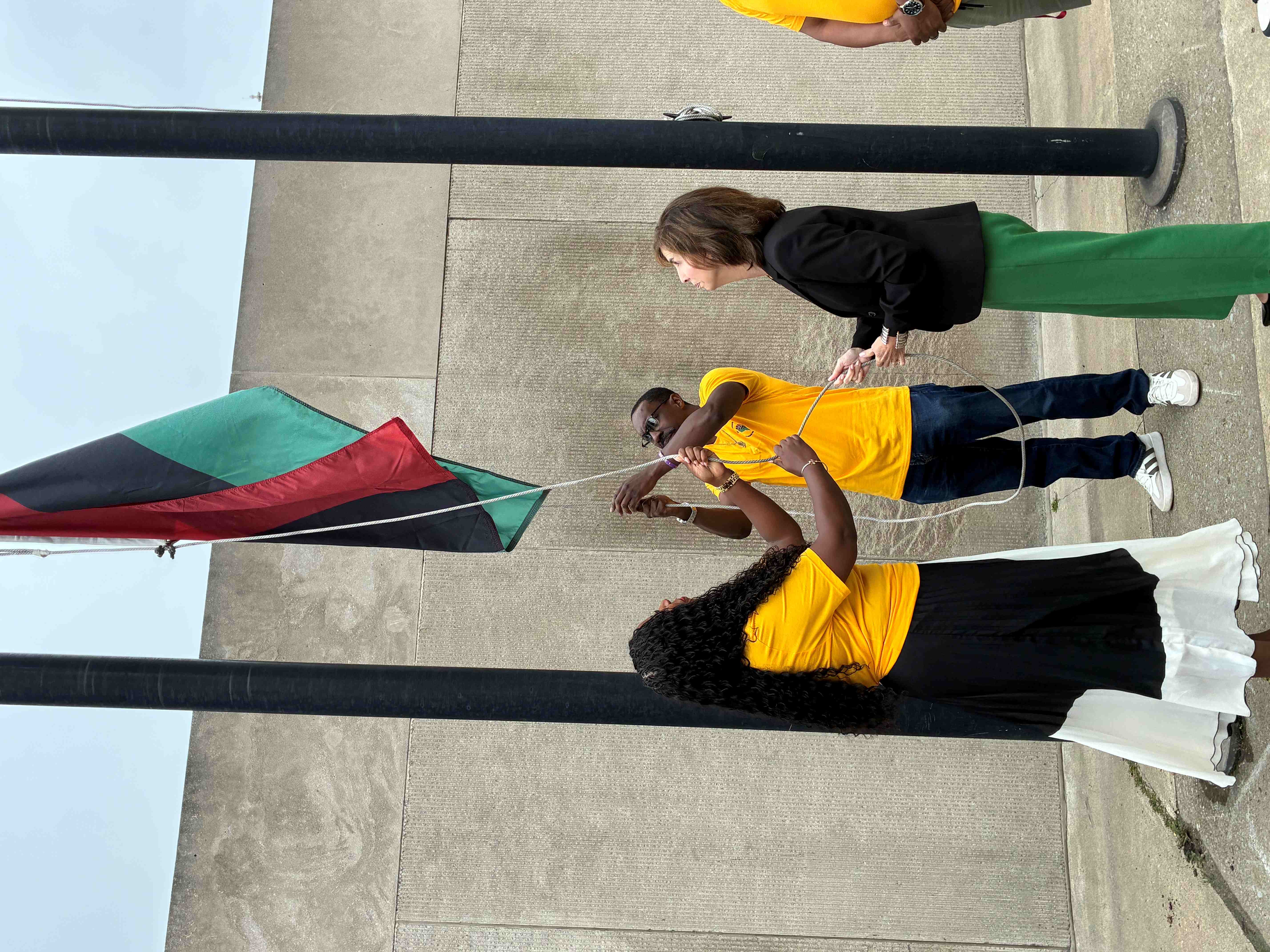 NFTA raises Pan-African Flag in Commemoration of Juneteenth 